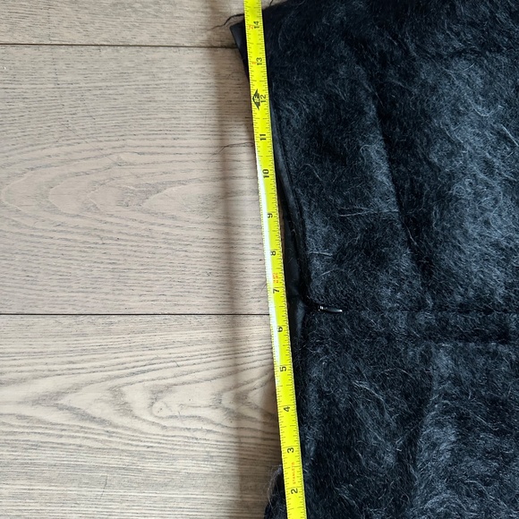 vintage Sybilla noche: black mohair skirt with silk lining - Picture 13 of 13